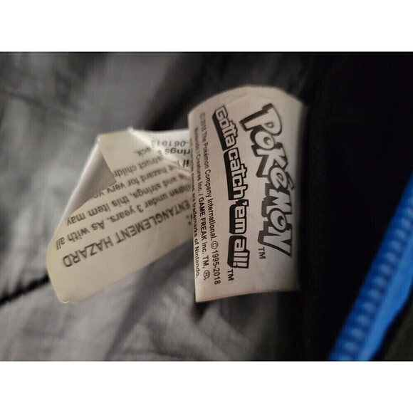 Pokemon Backpack Book Bag Nintendo Kids School Pikachu FAB Starpoint Black Blue - Picture 12 of 12